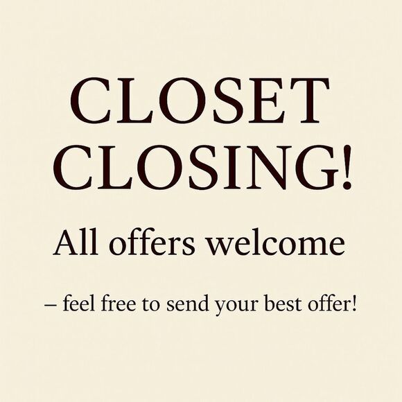 Closet Closing Announcement - Picture 1 of 1